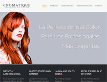 Tablet Screenshot of cromatique.com
